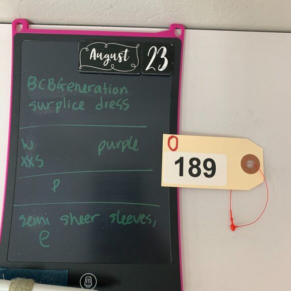 BCBGeneration Surplice Dress Womens XXS Royal Blue Cinch Waist Chiffon Sleeves - Picture 15 of 16